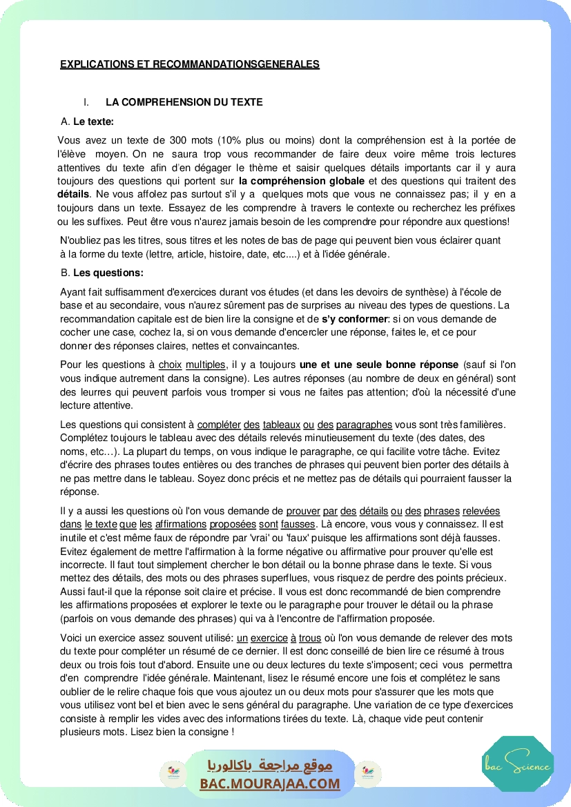 Corrigé principale anglais Bac 2014 – Section science